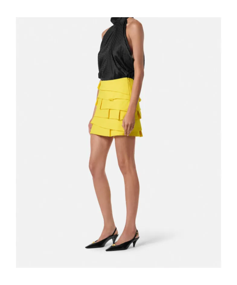 Layered Ruffled Mini Skirt