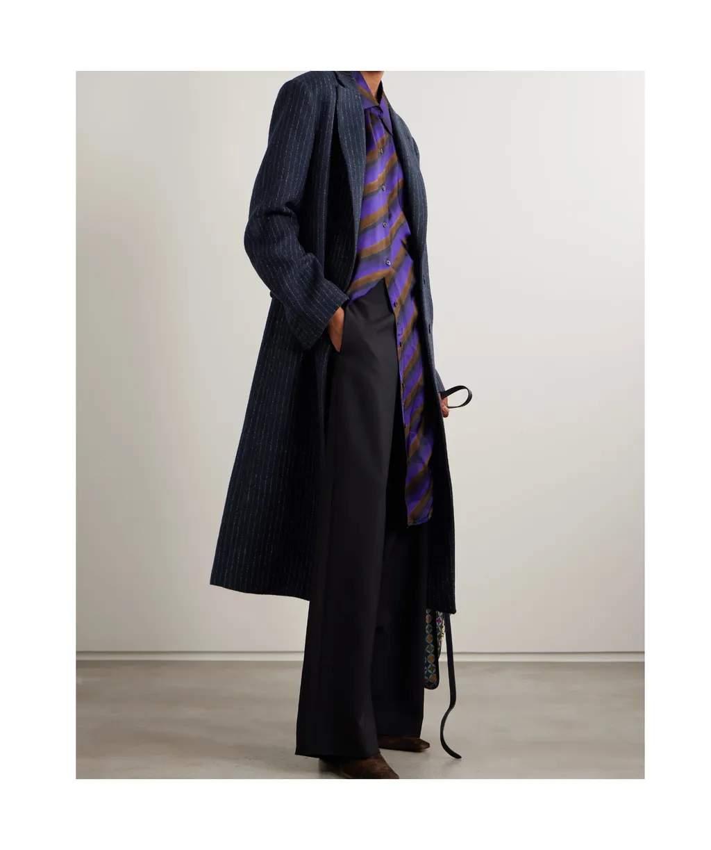 Dries Van Noten Striped Coat
