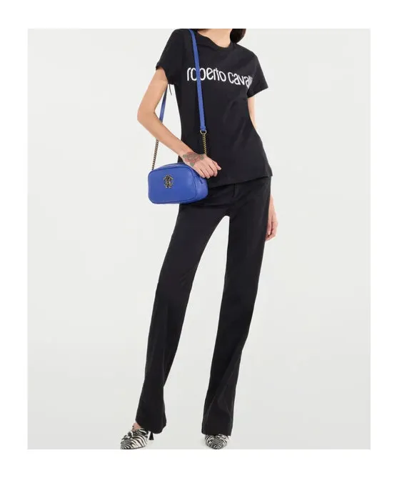 Roberto Cavalli Mirror Snake Monogram Jeans