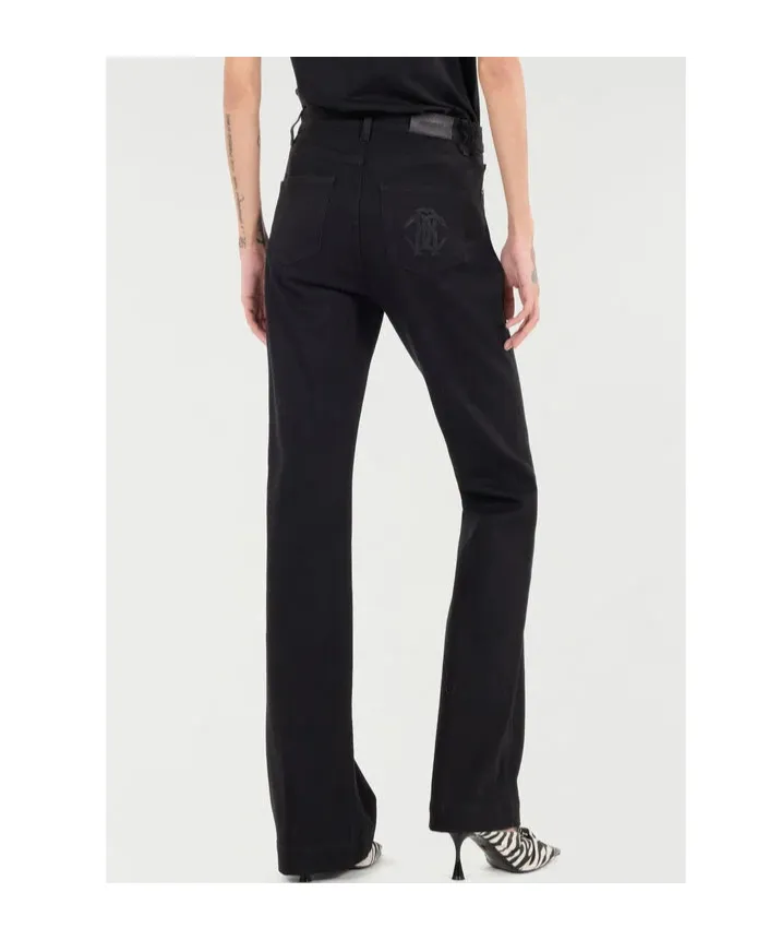 Roberto Cavalli Mirror Snake Monogram Jeans