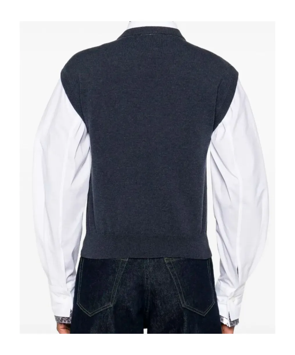 Round-Neck Cashmere Vest