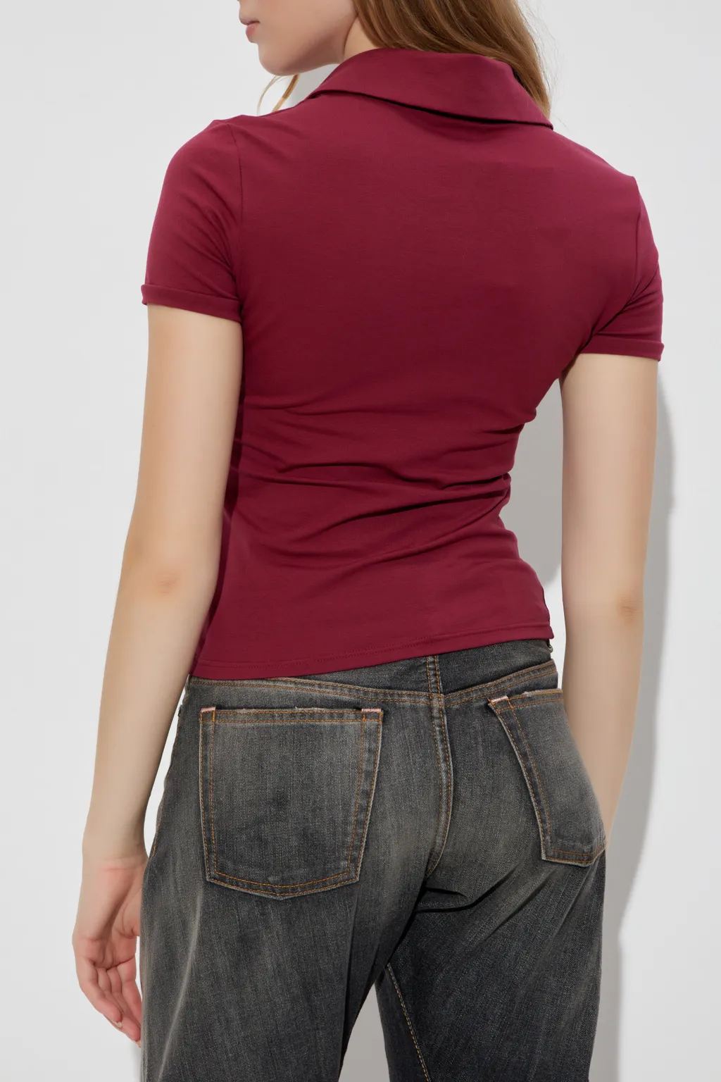 V-Neck Logo Top