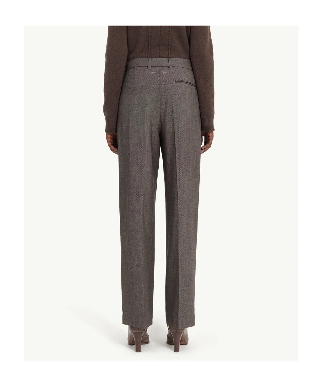 Mm6 Maison Margiela Light Tweed Tailored Trousers