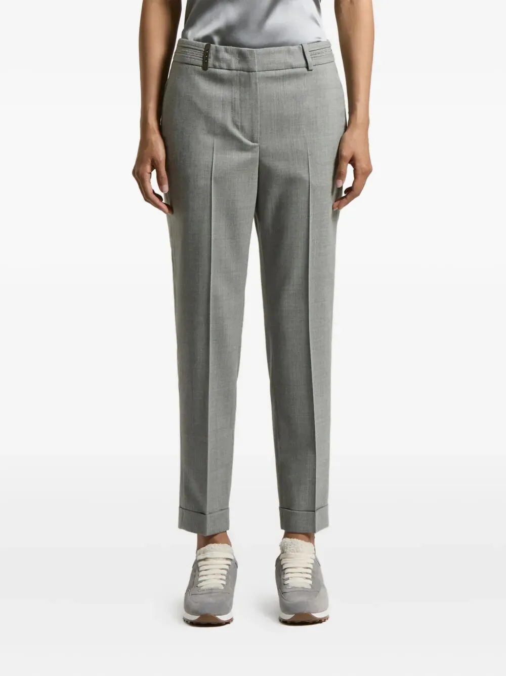 Chain-Details Trousers