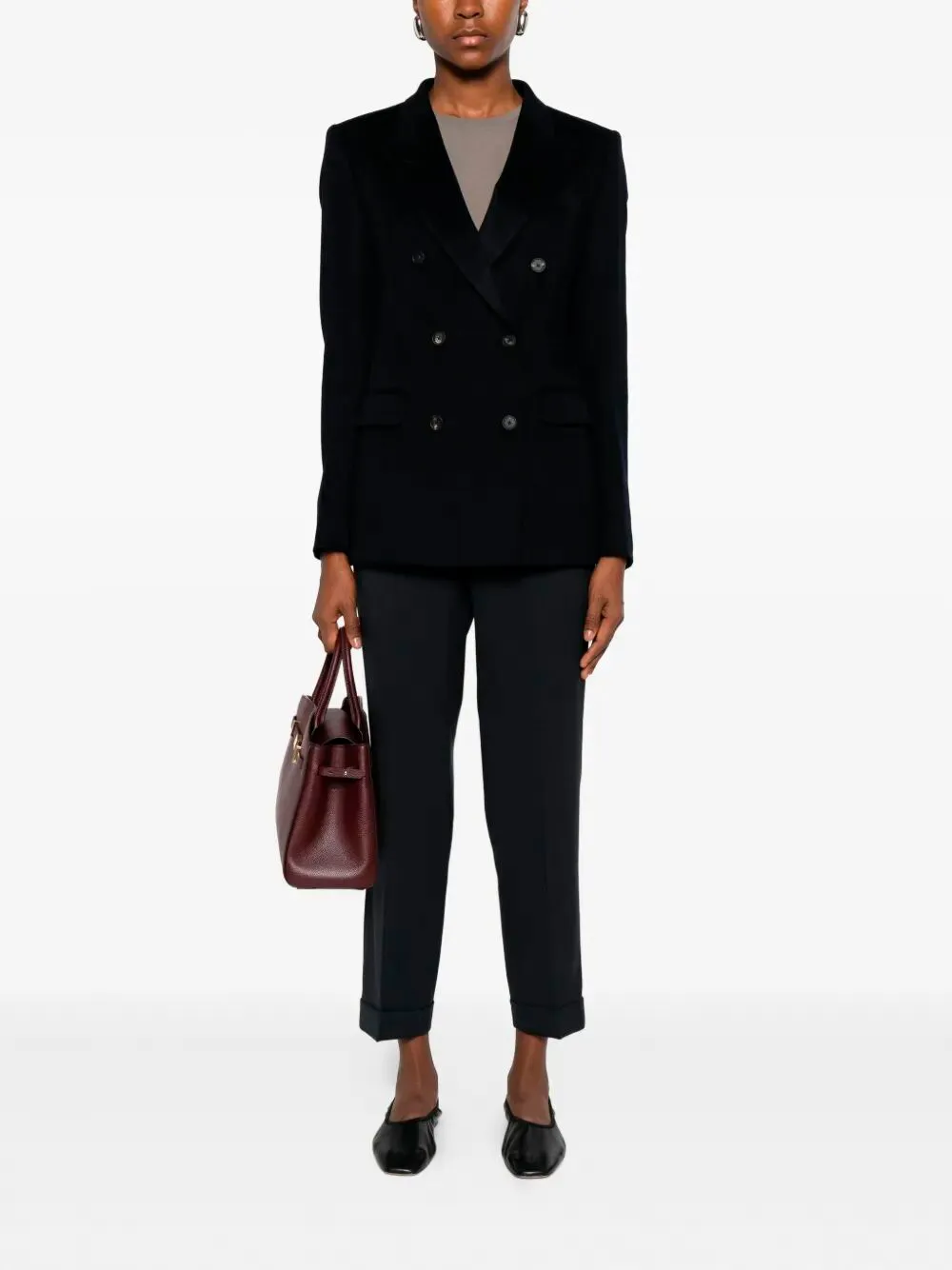 Pressed-Crease Wool Trousers