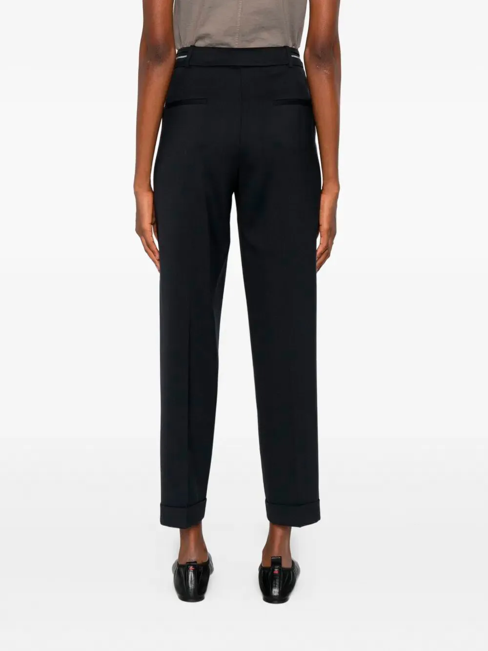 Pressed-Crease Wool Trousers