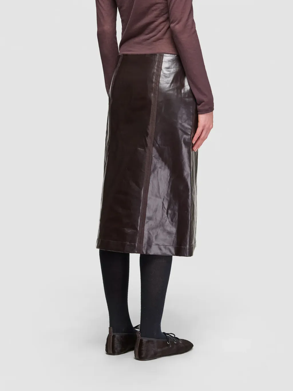 Paloma Wool Vertical Cut Detailed Midi Skirt