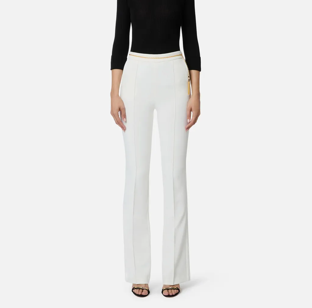 Elisabetta Franchi Chain Detailed Trousers