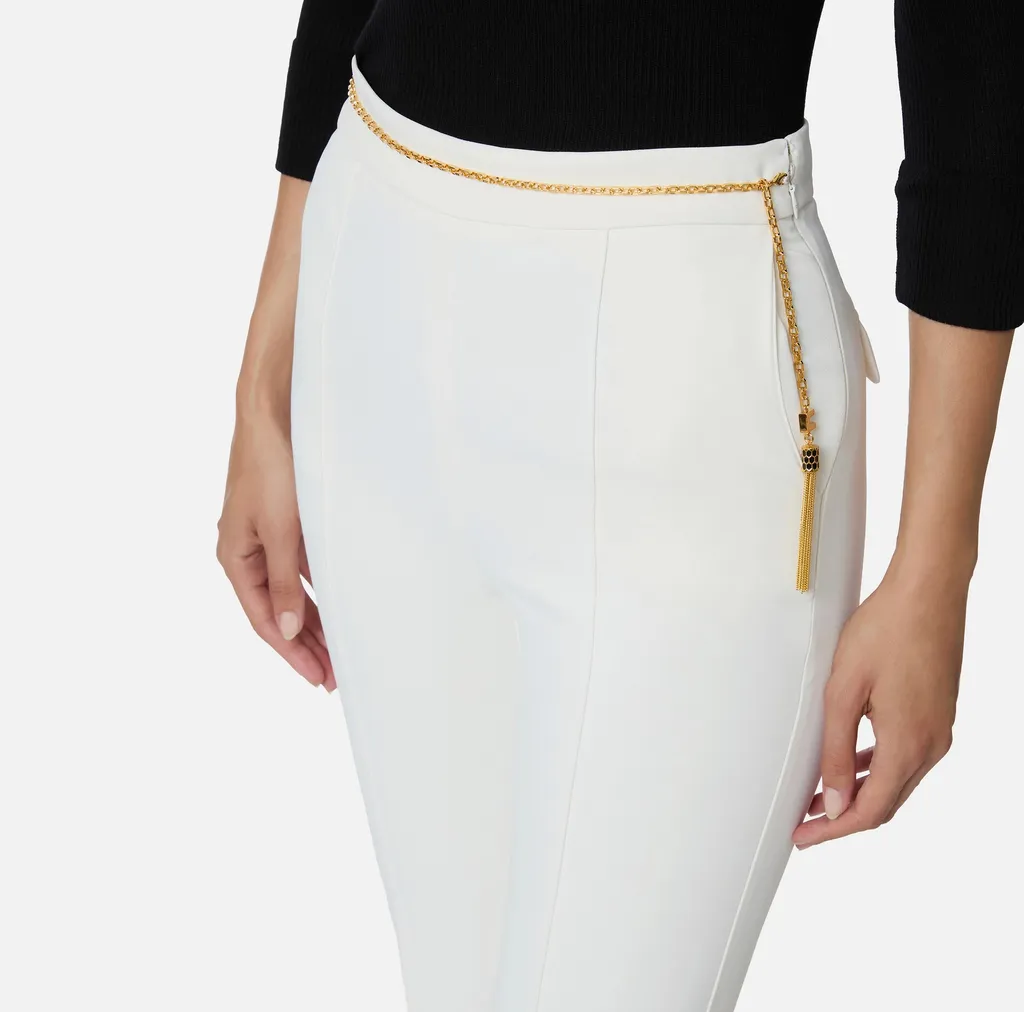 Elisabetta Franchi Chain Detailed Trousers