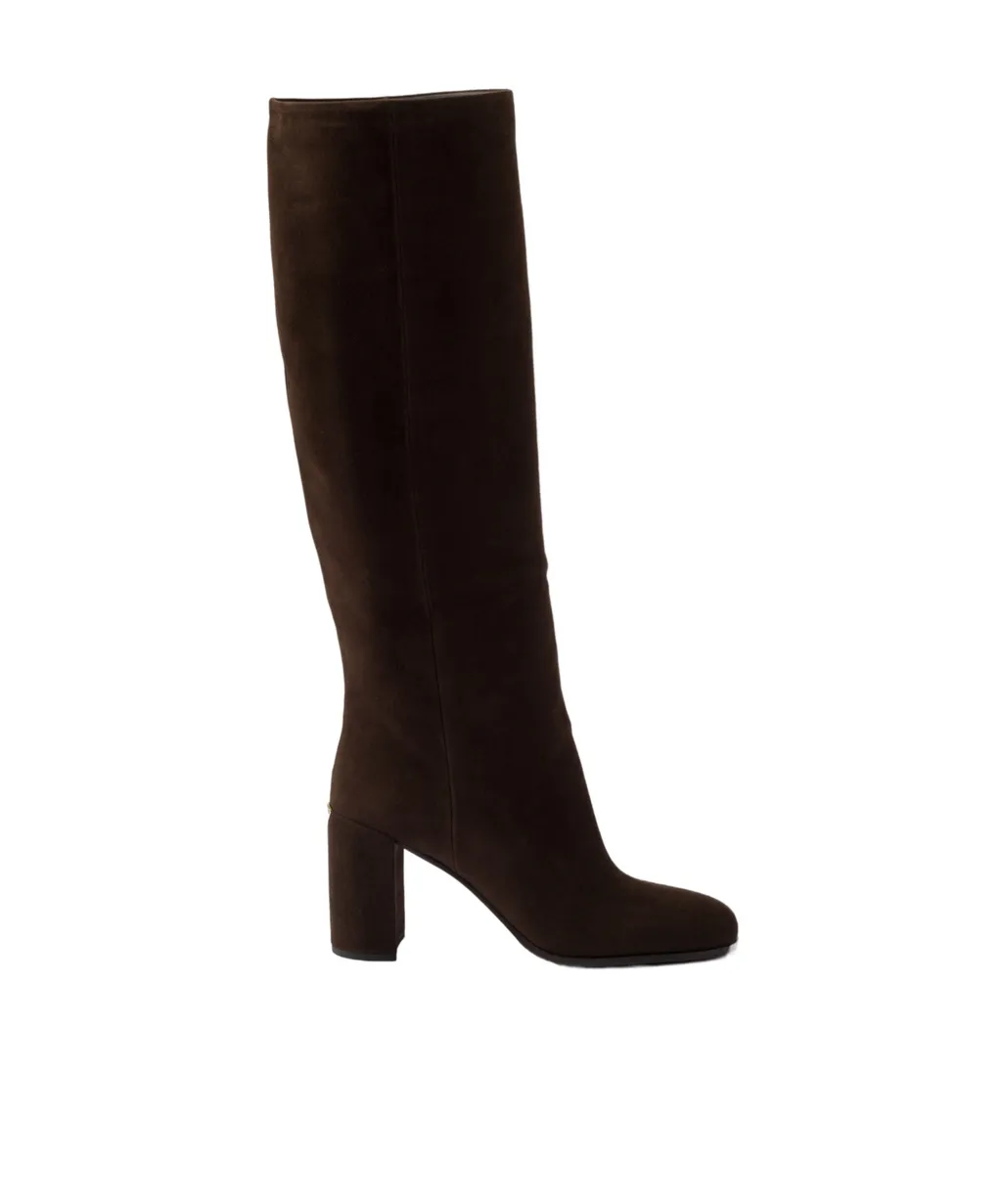 Heeled Suede Boots