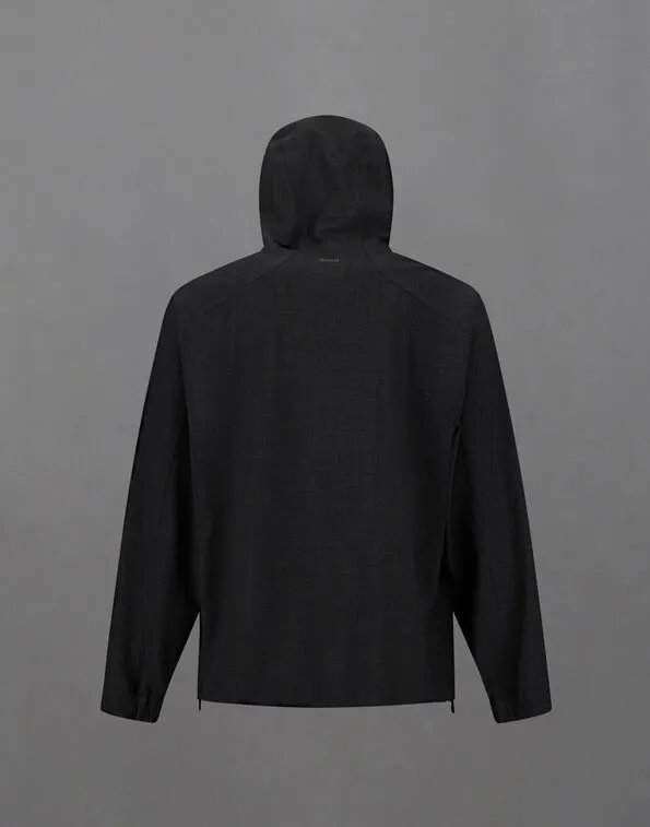 Hooded Zip-Front Jacket
