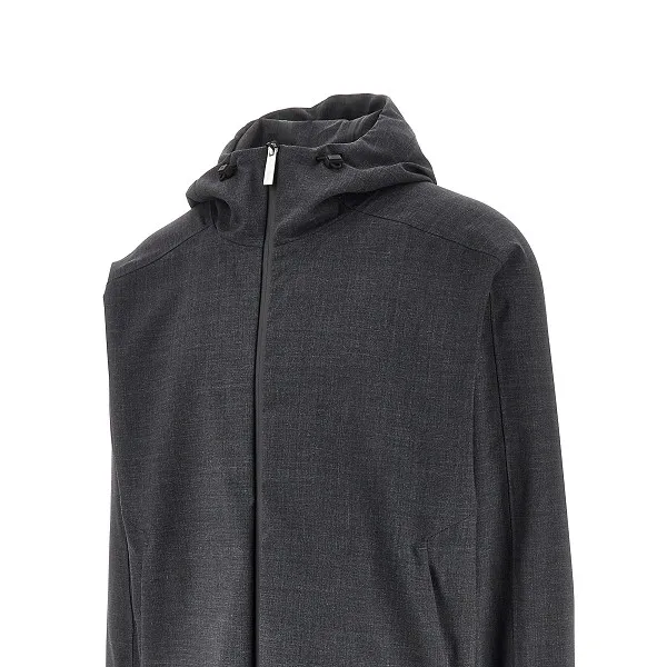 Hooded Zip-Front Jacket