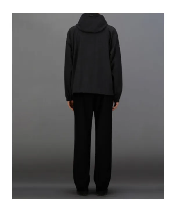 Hooded Zip-Front Jacket