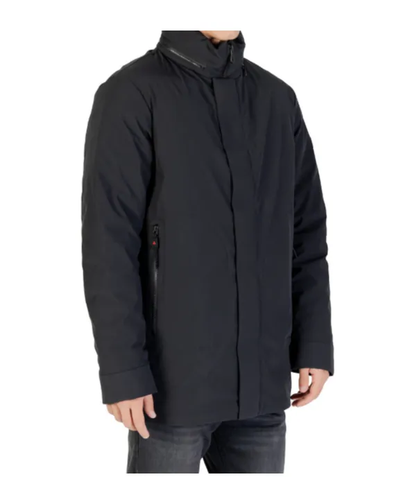 Long-Sleeved Stand-Collar Cotton Coat