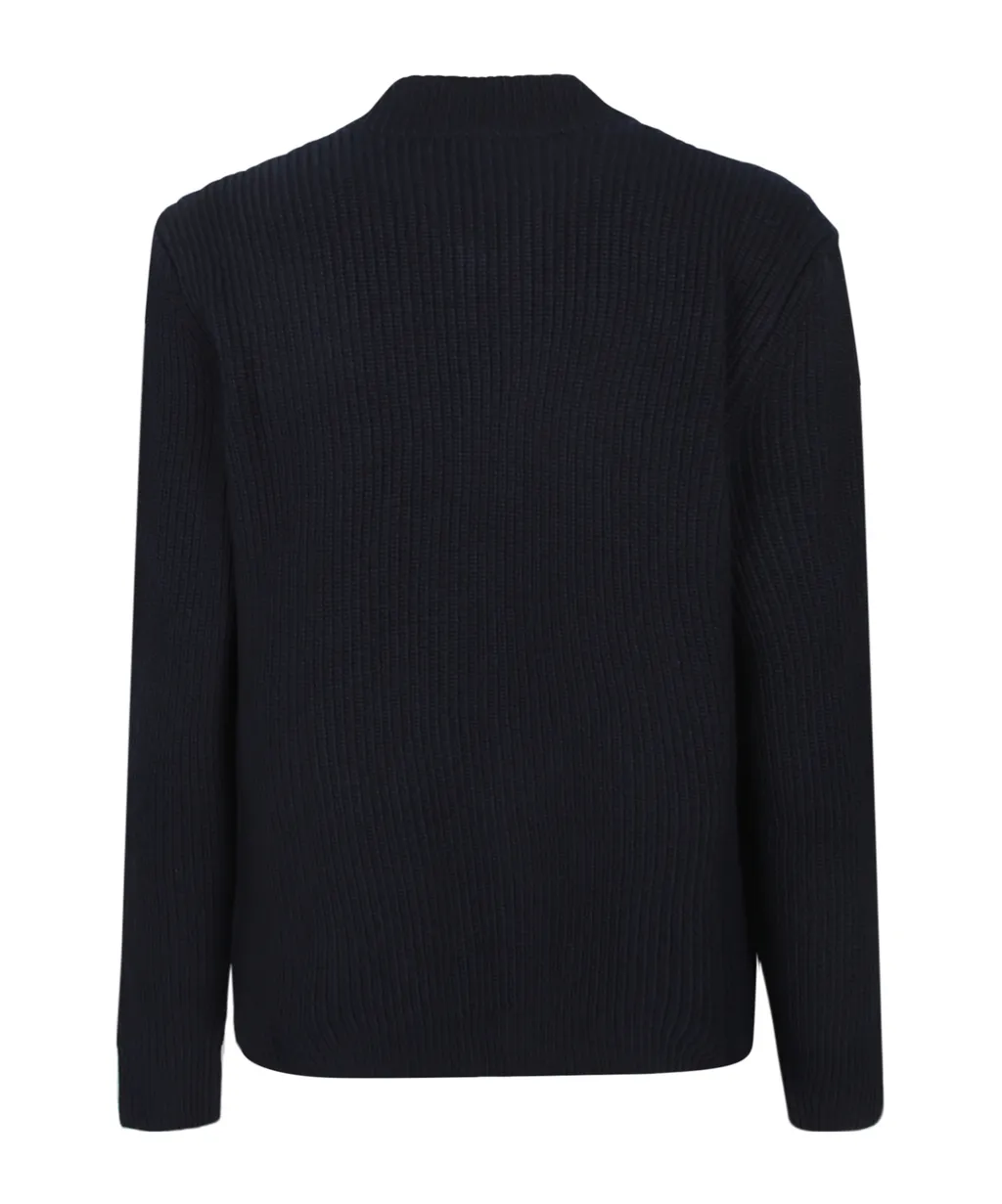 Zanone Ribbed Zip-Up Jacket