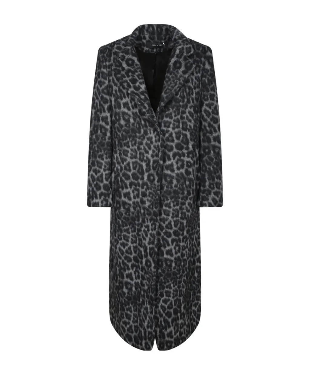 Federica Tosi Animal Print Long Coat