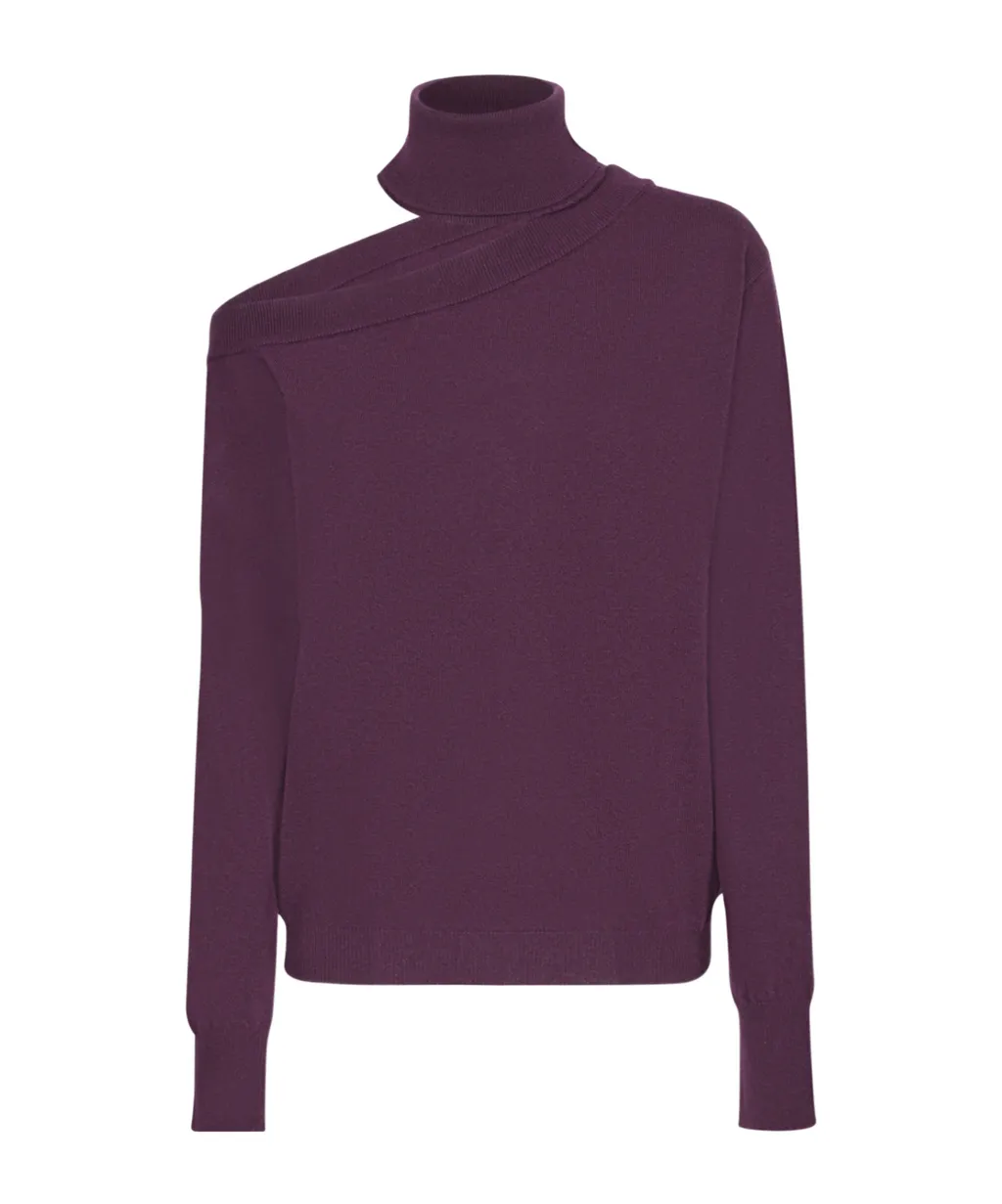 Federica Tosi Cut-Out Turtleneck Sweater