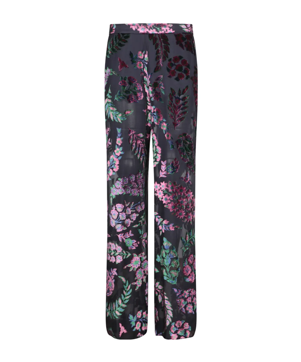 Etro High Waist Velvet Pants
