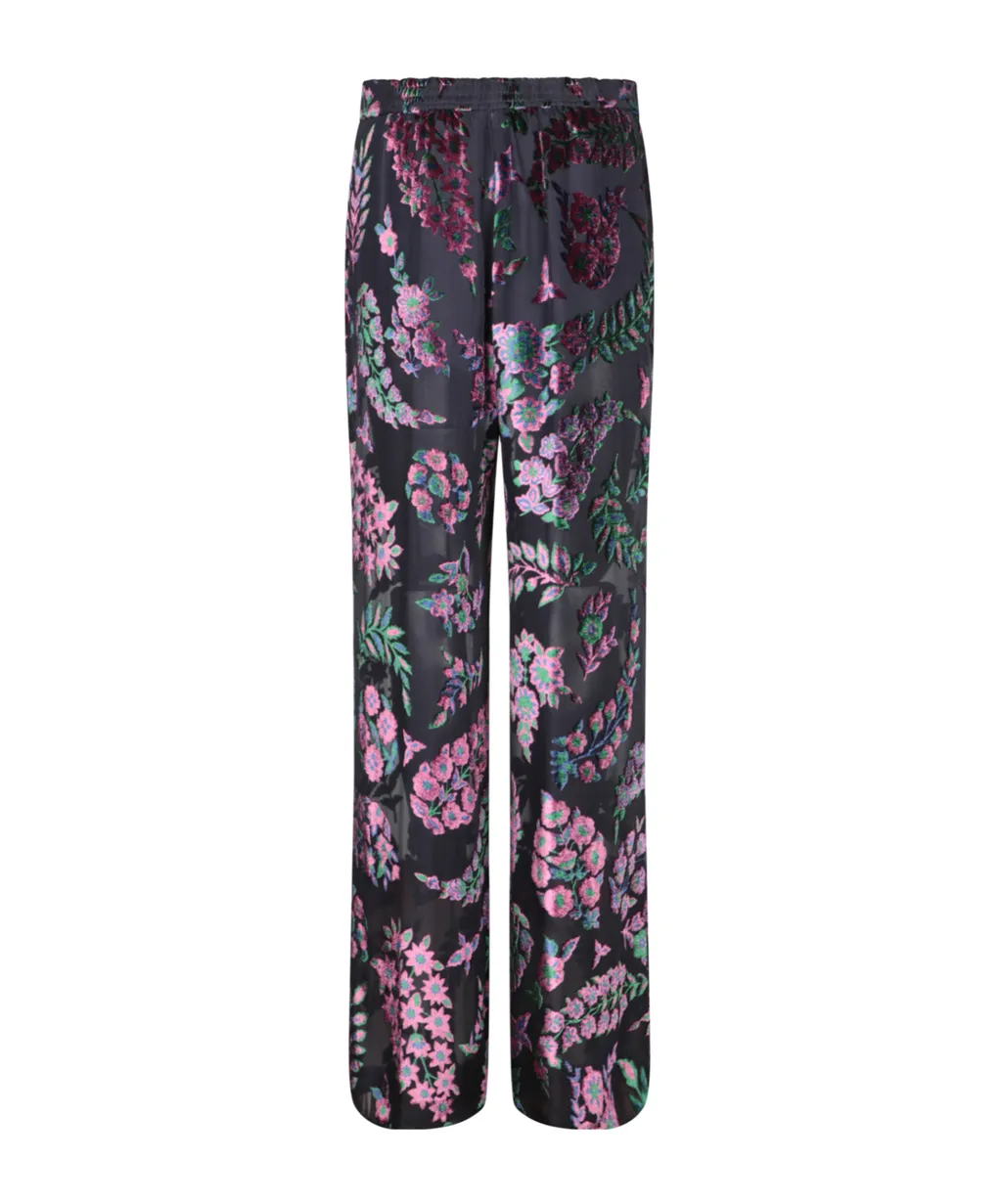 Etro High Waist Velvet Pants