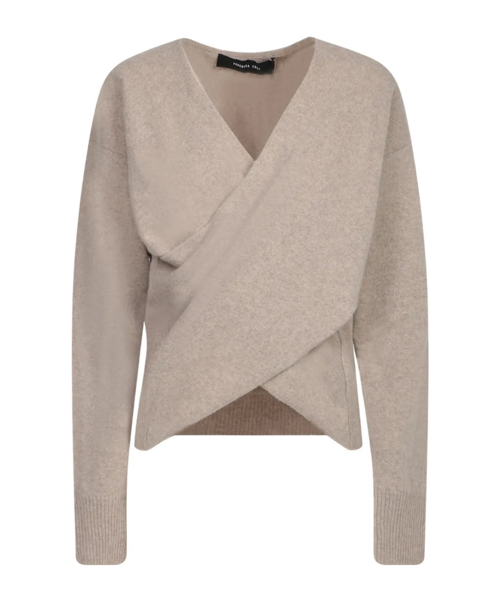 Federica Tosi Crossover V-Neck Knitwear
