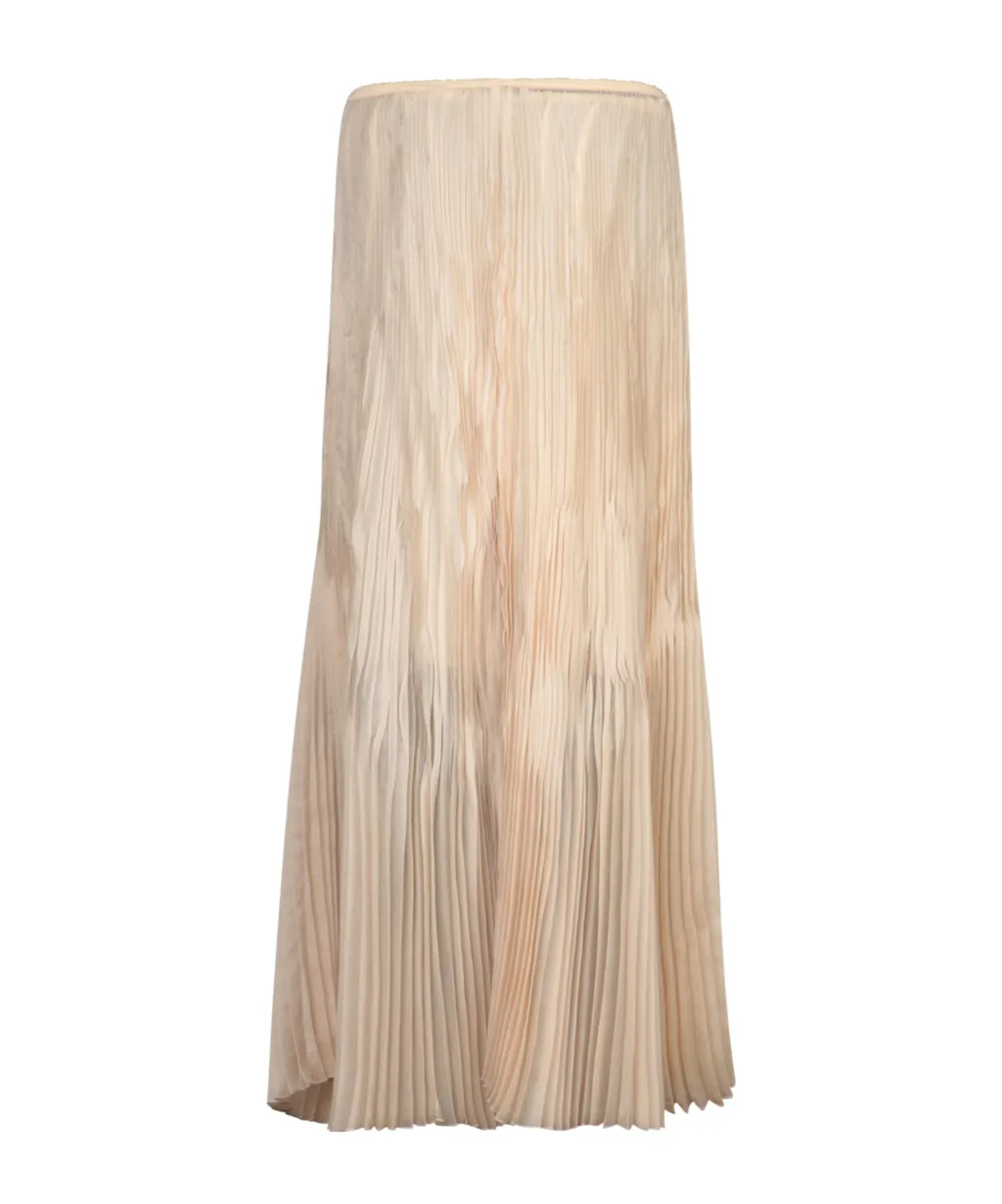 Forte Forte Pleated Asymmetric Midi Skirt