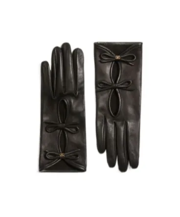 Valentino	Vlogo Signature Bow Detailed Gloves