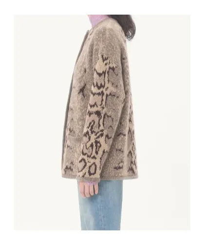 Valentino	Button-Up Crewneck Cardigan