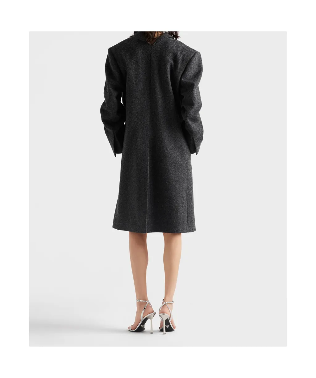 Prada Shetland Long Coat