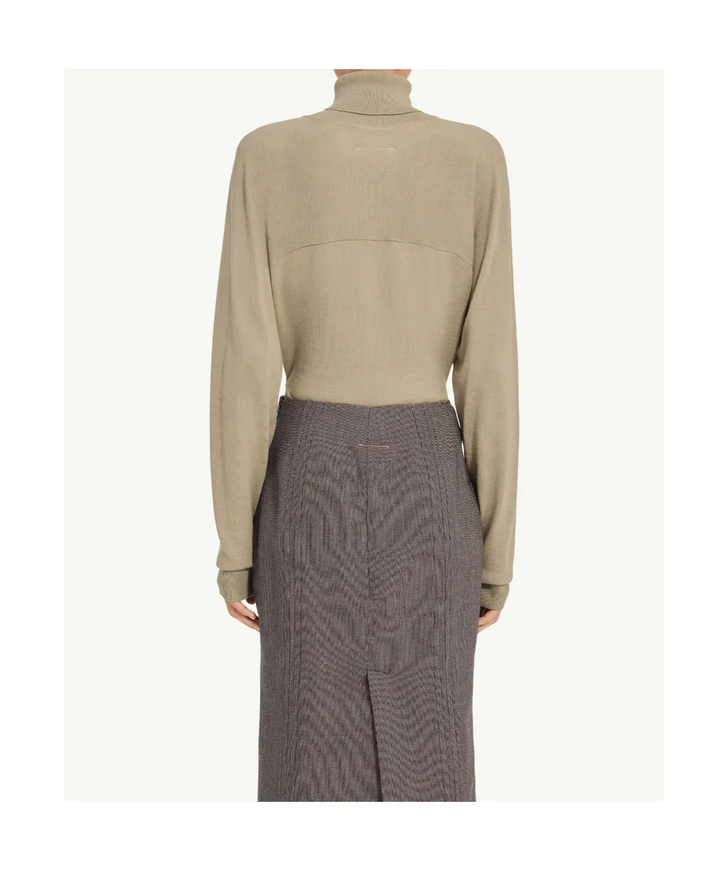Mm6 Maison Margiela High-Neck Bodysuit
