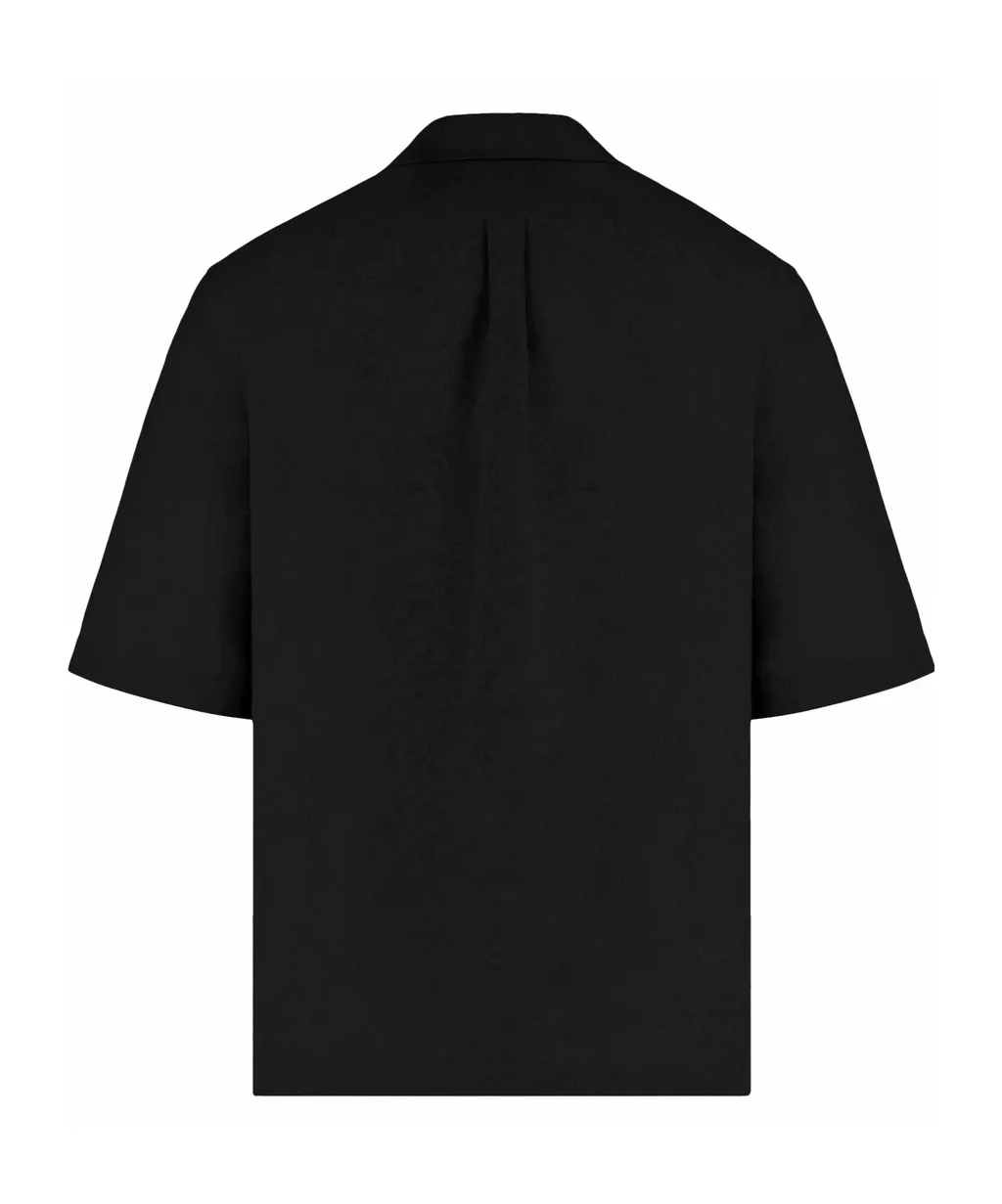 Cuban Shirt In Linen And Silk