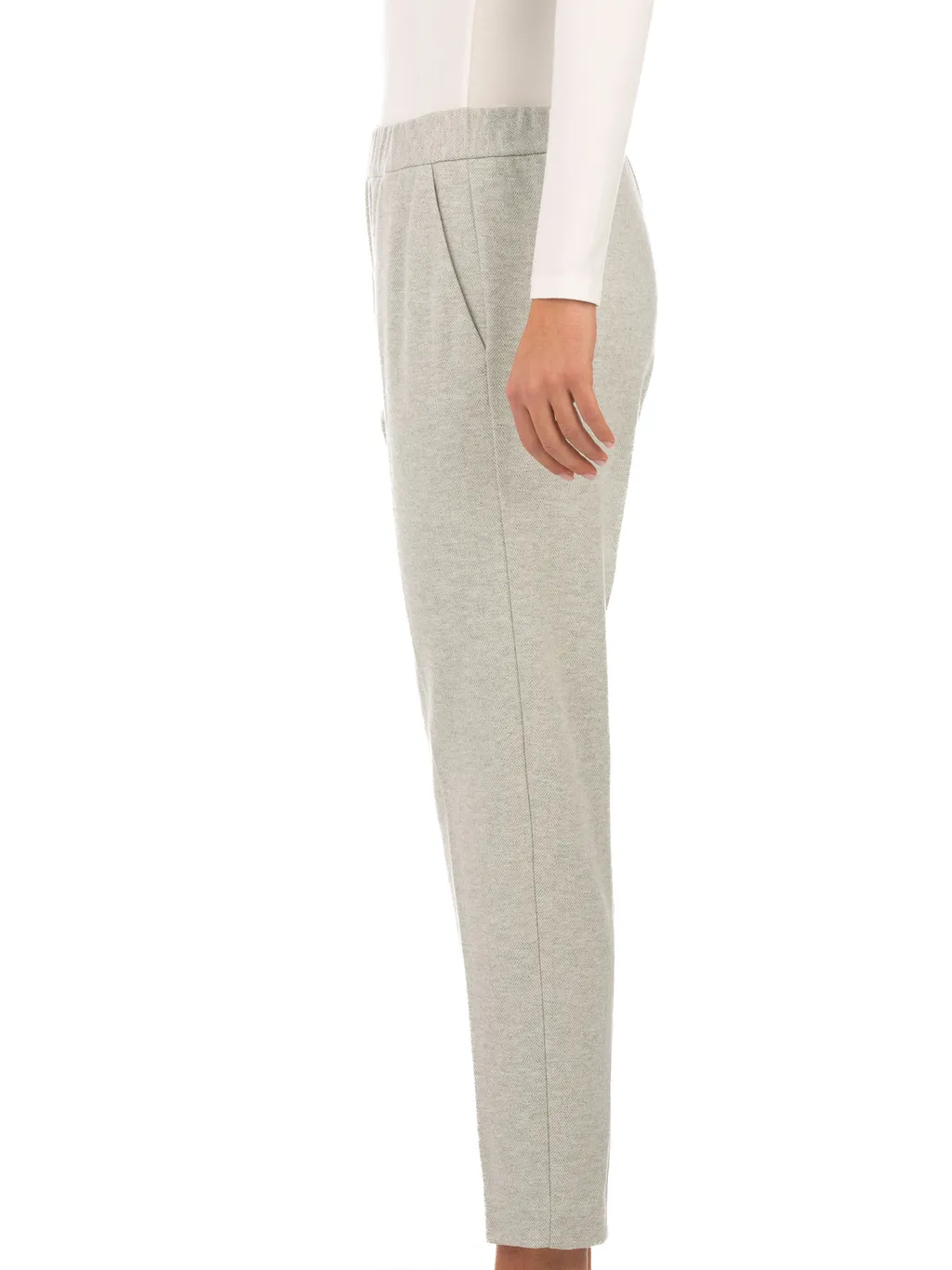 Elasticated-Waist Track Pants