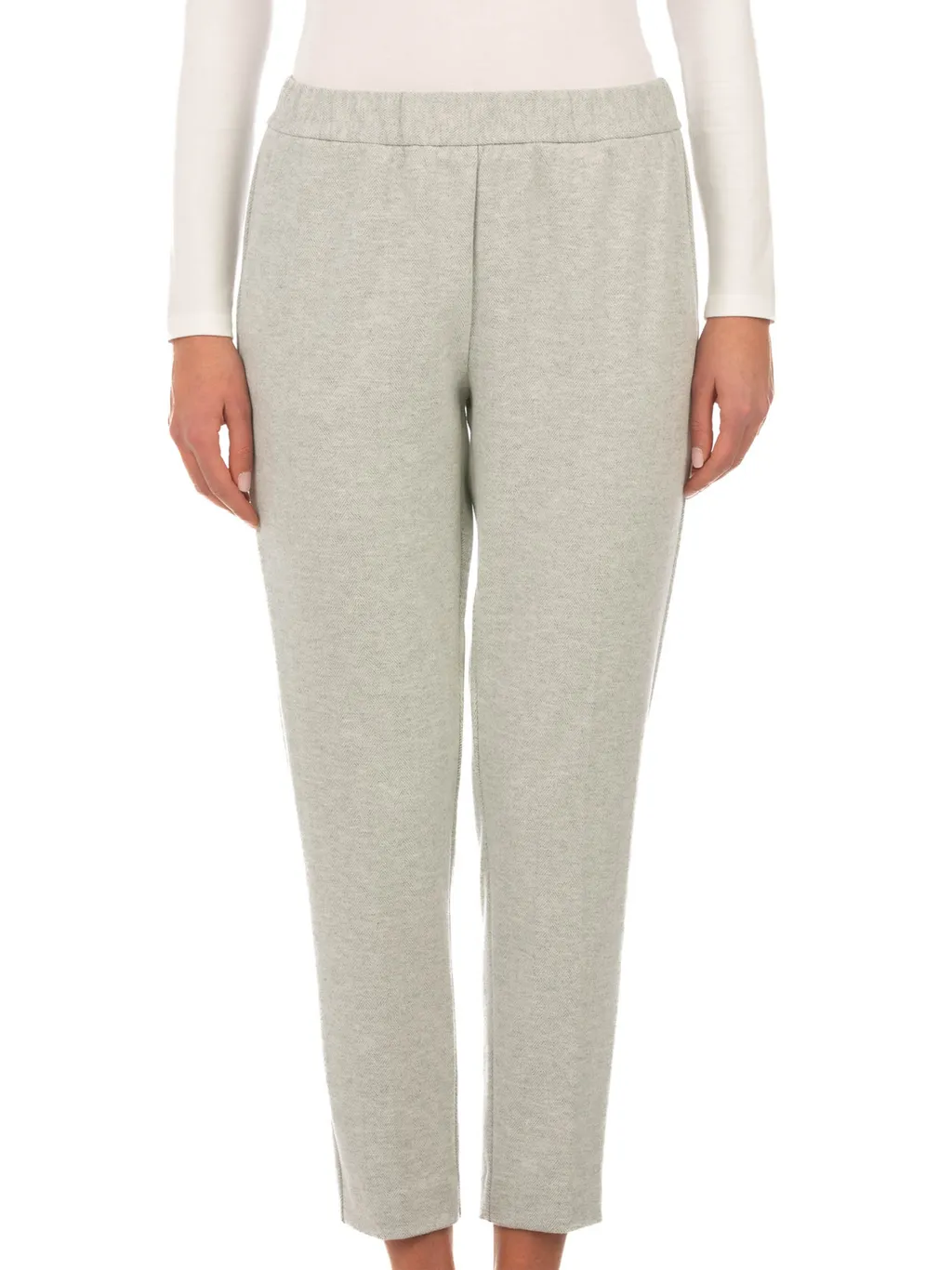 Elasticated-Waist Track Pants