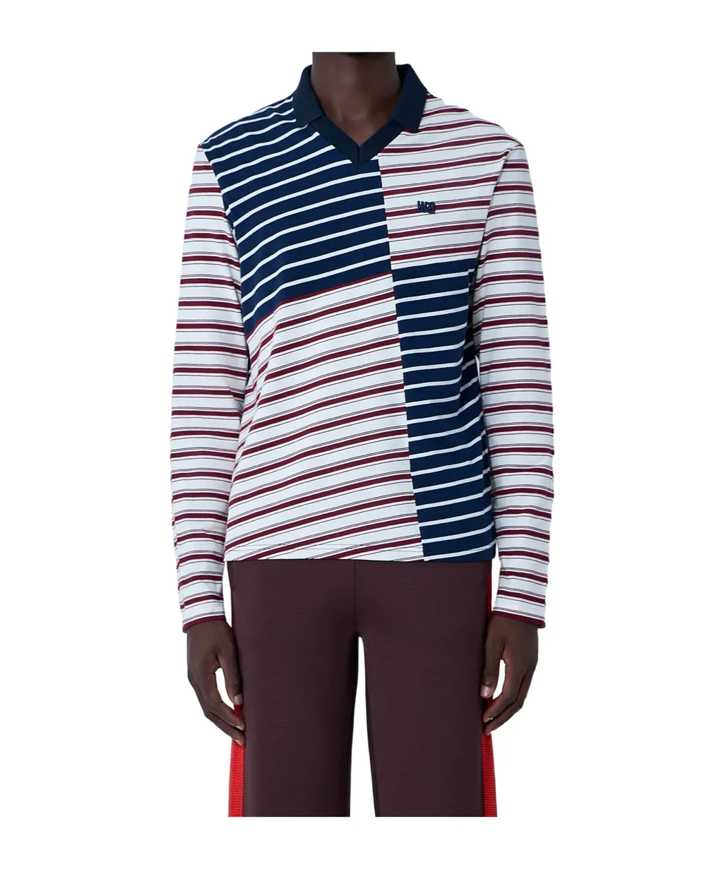 Wales Bonner Striped Logo Motif T-Shirt