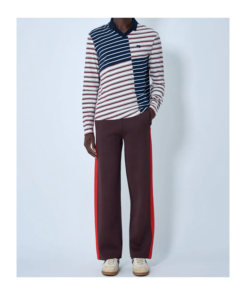 Wales Bonner Striped Logo Motif T-Shirt