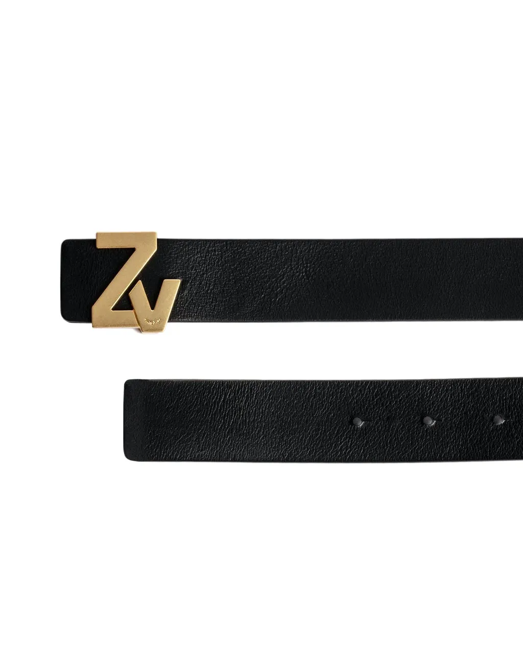 Zadig & Voltaire Logo Plaque Buckle Belt
