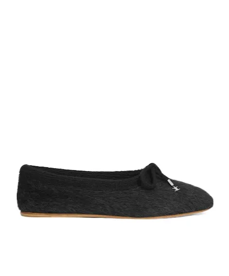 Celine Abby Ballerina In Alpaca Wool Fabric