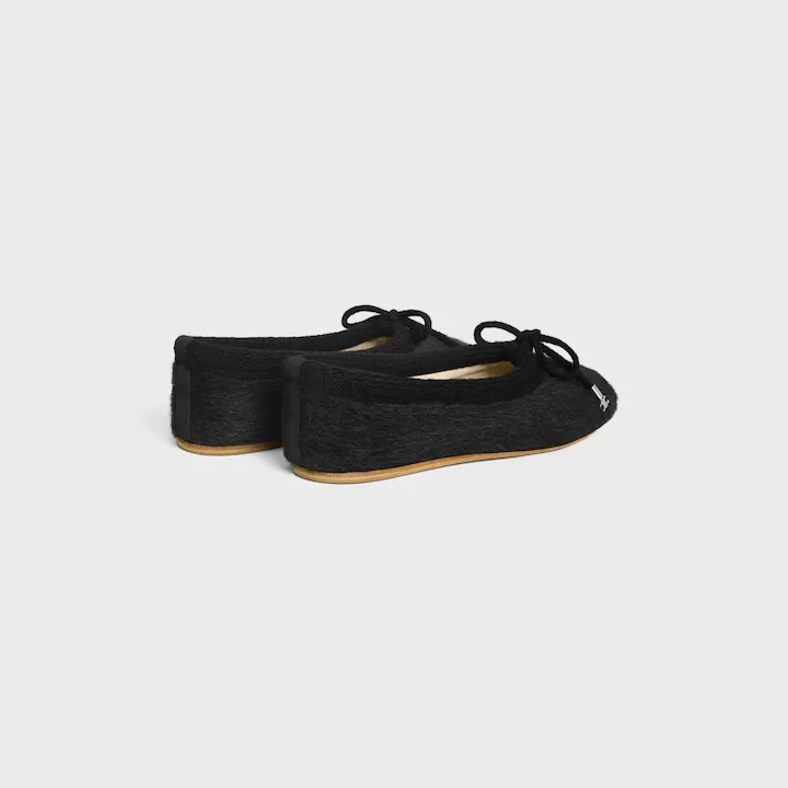 Celine Abby Ballerina In Alpaca Wool Fabric