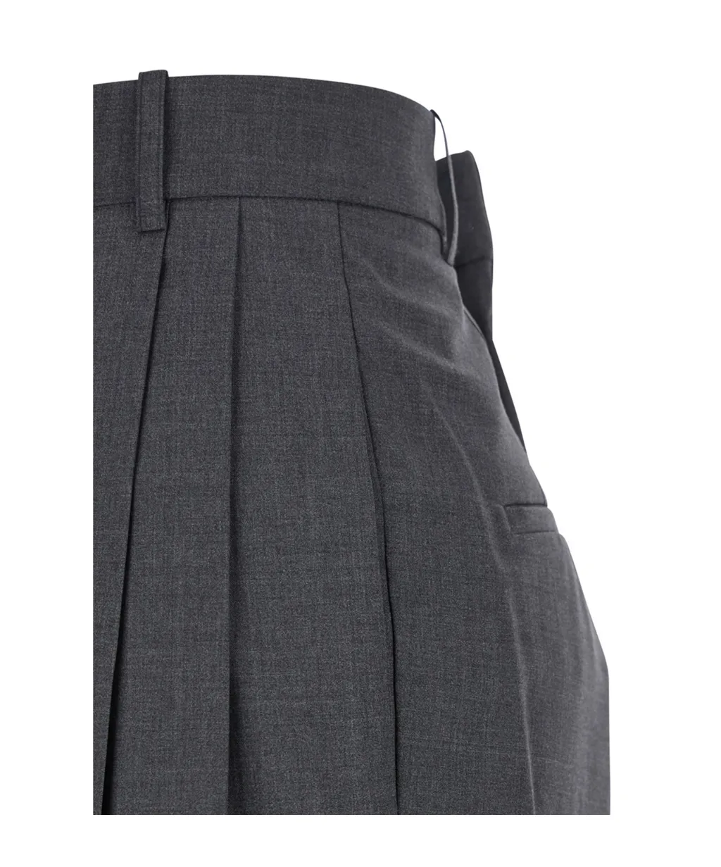 Creased Casual Pants