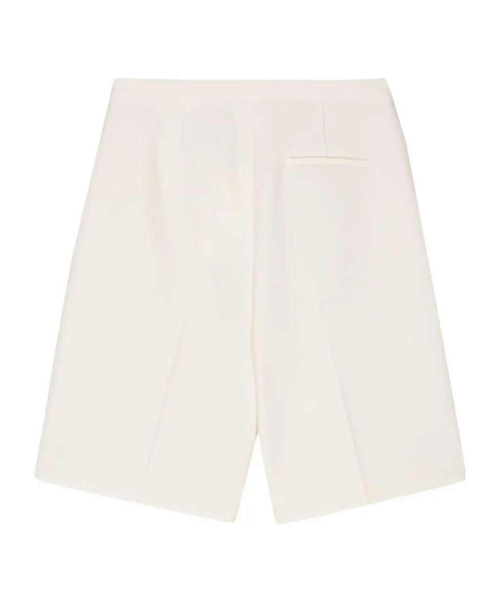 Interlocking-Twill Tailored Shorts