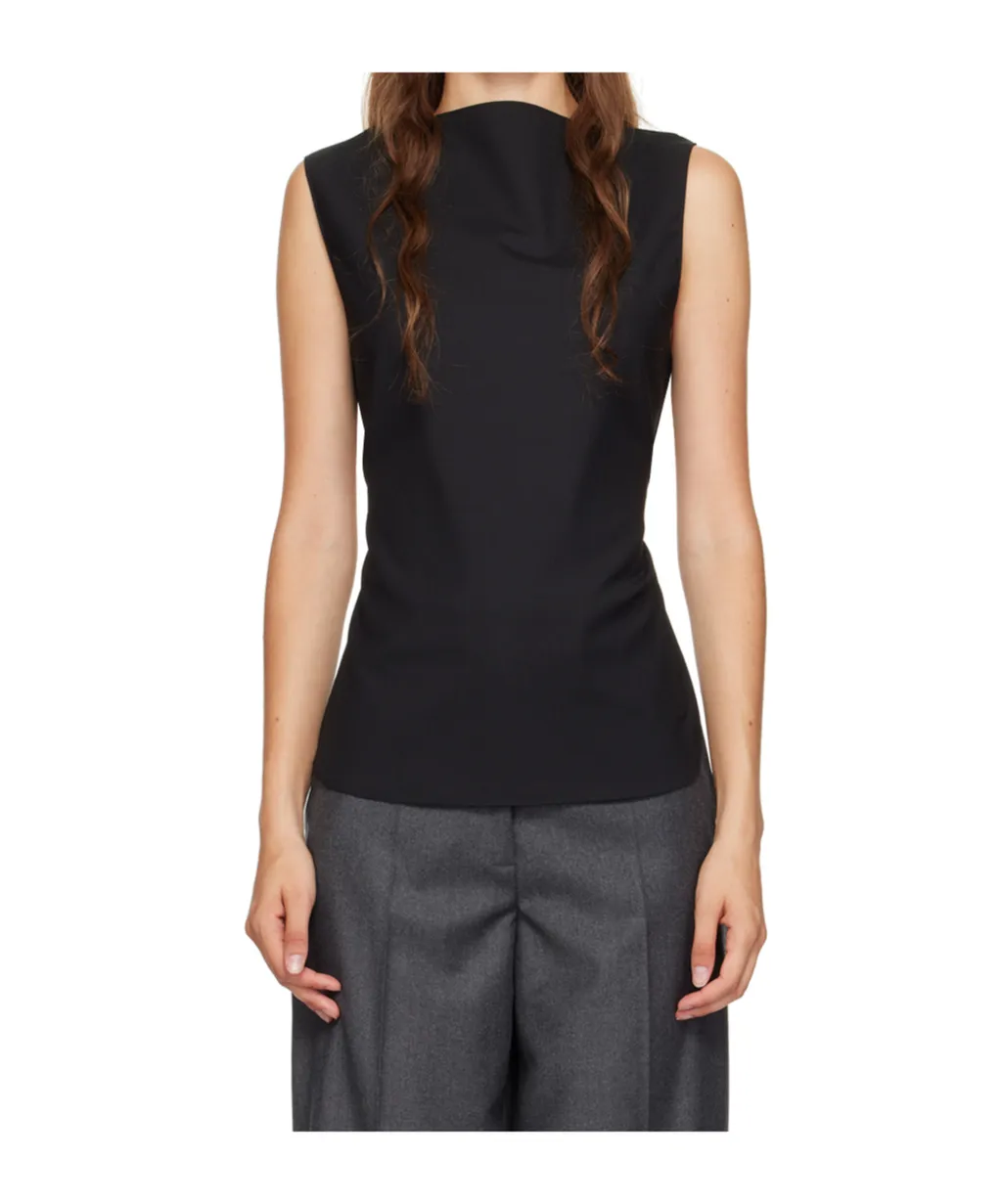 Backless Lace-Up Vest