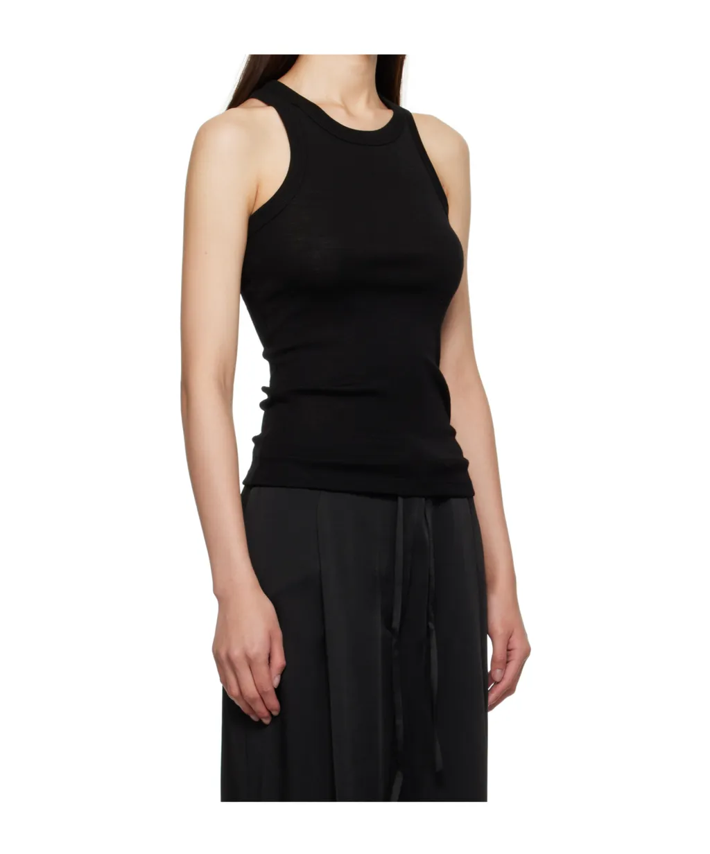 Crew Neck Knitted Vest