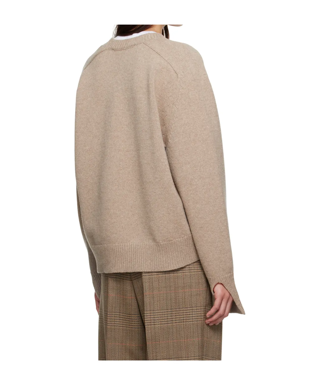 Ribbed V-Neck Sweater
