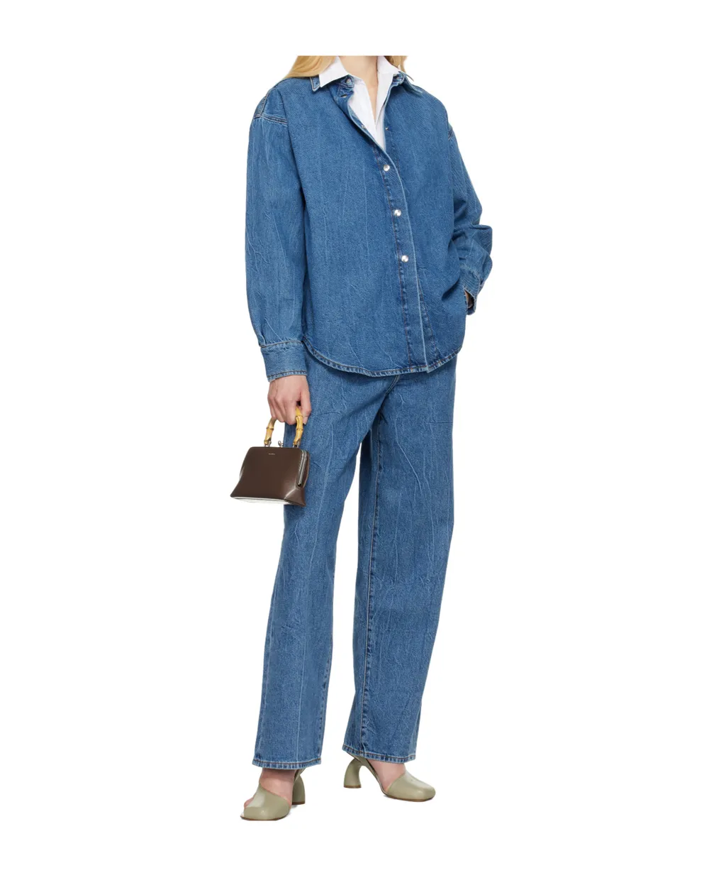 Low-Rise Wide-Leg Jeans
