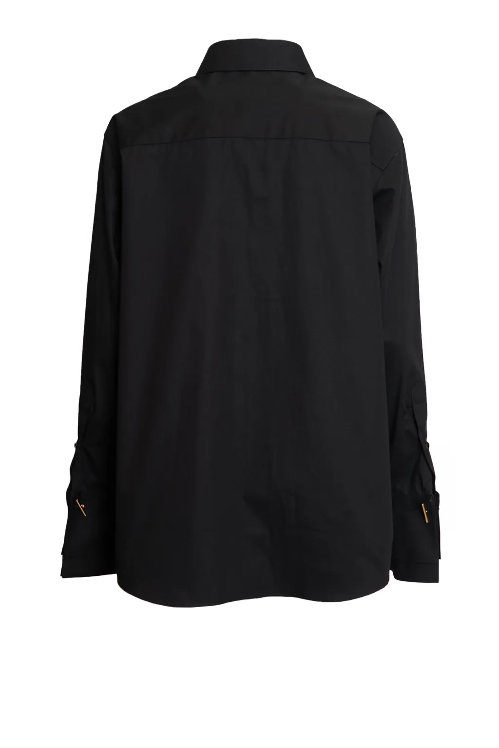 RÓHe Double-Cuff Curved Hem Shirt