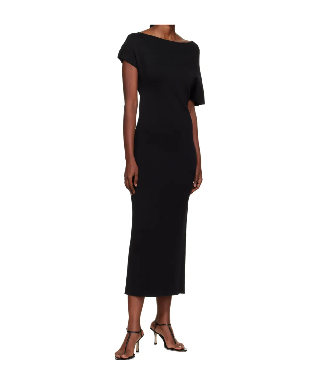 Asymmetric Knitted Dress