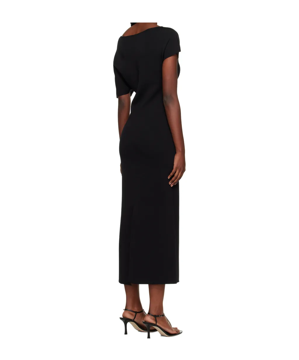 Asymmetric Knitted Dress