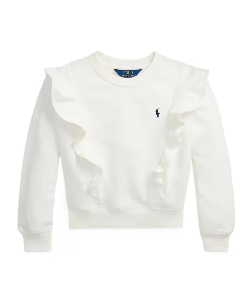 Ruffled French Terry Sweatshirt