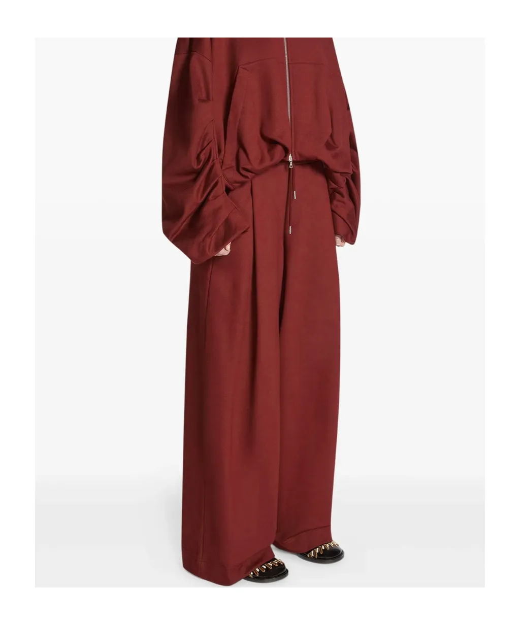 Dries Van Noten Loose Fit Pleated Sweatpants