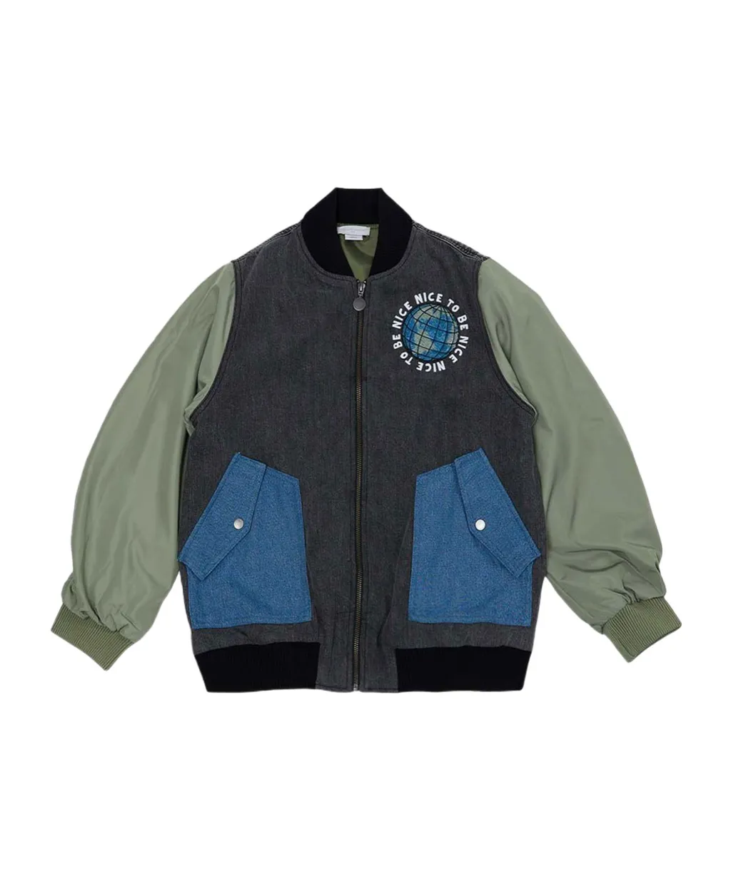 Long-Sleeved Zip-Up Jacket