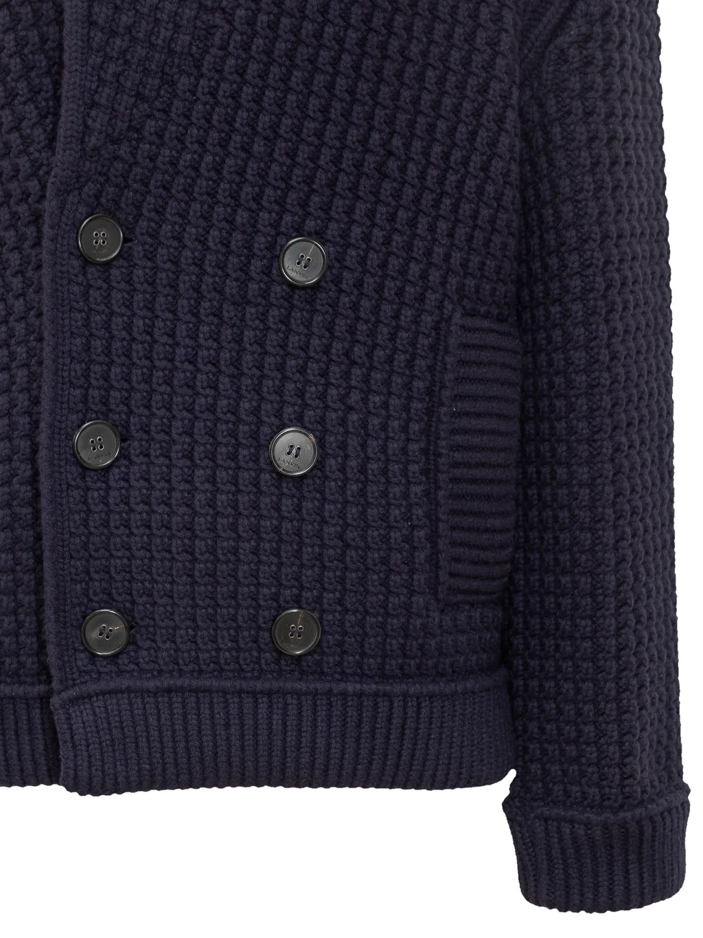 Lanvin Double-Breasted Chunky Knitted Cardigan